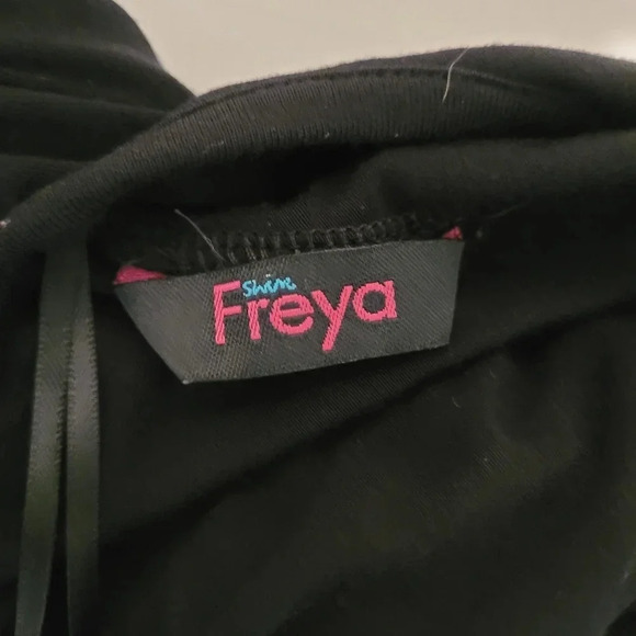 Freya Halter Neck Black Swim Cover Up Dress sz S - Picture 8 of 9